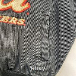 Vintage Dale Earnhardt Jr Budweiser King of Beers JH Racing Jacket Large NASCAR