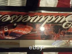 Vintage Dale Earnhardt Jr Budweiser mirror Sign Nascar 11x34 $100 Obo