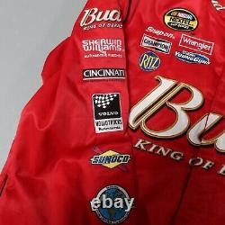 Vintage Dale Earnhardt Nascar Racing Jacket Budweiser by Chase Authentics 0322