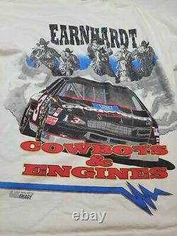 Vintage Dale Earnhardt Shirt 2XL XXL Cowboys & Engine Single Stitch 1994 NASCAR