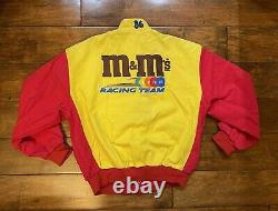 Vintage Ernie Irvan #36 M&Ms Racing Jacket Mens Size Medium NASCAR JH Rare