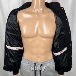 Vintage FedEx NASCAR Men's Small Black Denny Hamlin Embroidered Racing Jacket