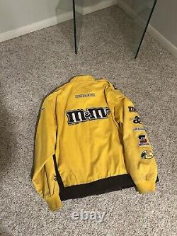 Vintage JH DESIGN Elliot Sadler Robert Yates M&M's NASCAR Racing Jacket Sz. 2XL