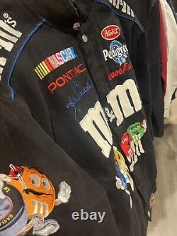 Vintage JH Design Ken Schrader #36 Nascar M&M Racing Team Jacket Men's small