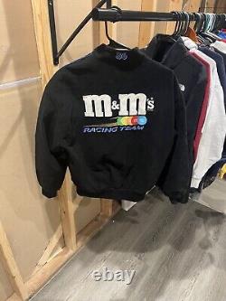Vintage JH Design Ken Schrader #36 Nascar M&M Racing Team Jacket Men's small