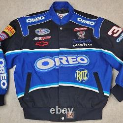 Vintage JH Designs Dale Earnhardt Jr Oreo Nascar Jacket Size Large L READ