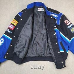 Vintage JH Designs Dale Earnhardt Jr Oreo Nascar Jacket Size Large L READ