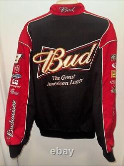 Vintage JH Designs Jeff Hamilton Kasey Kahne Bud Budweiser Racing Jacket S