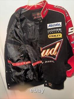 Vintage JH Designs Jeff Hamilton Kasey Kahne Bud Budweiser Racing Jacket S