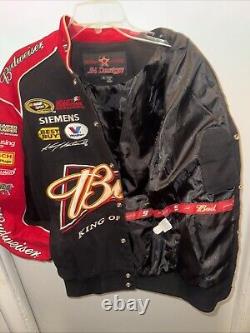 Vintage JH Designs Jeff Hamilton Kasey Kahne Bud Budweiser Racing Jacket S