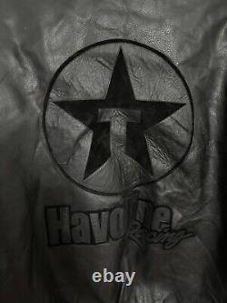 Vintage JH Nascar Havoline Racing Leather Jacket
