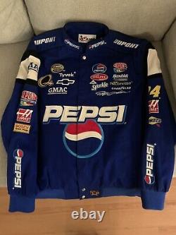 Vintage Jeff Gordon 24 Pepsi-dupont-haas- Nascar Racing Blue Jacket -rare 2xl