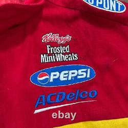 Vintage Jeff Gordon Jacket Mens XL Colorful Rainbow DuPont Nascar Chase Racing