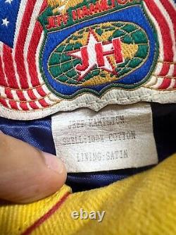 Vintage Jeff Hamilton Jeff Gordon Dupont Sz LARGE Rainbow Jacket Nascar Race