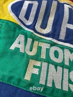 Vintage Jeff Hamilton Jeff Gordon Dupont Sz LARGE Rainbow Jacket Nascar Race