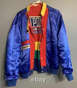 Vintage Jeff Hamilton NASCAR Racing Jeff Gordon DUPONT RAINBOW Jacket Medium
