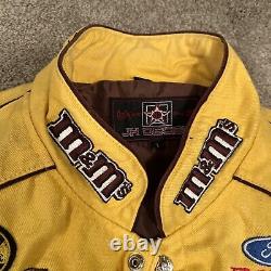Vintage Jeff Hamilton Nascar M&M Racing Team Jacket #38 size Large Mens Rare UPS