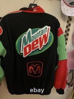 Vintage Kasey Kahne Mountain Dew NASCAR Racing Jacket JH Designs Size XL Y2K
