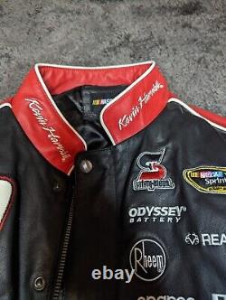 Vintage Kevin Harvick Formula 1 Nascar Racing Leather Jacket