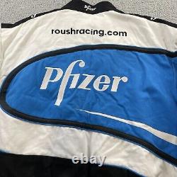 Vintage Mark Martin Rousch Racing Pfizer Nascar Jacket Men's XL Embroidered