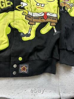 Vintage Men's Jeff Hamilton SpongeBob SquarePants NASCAR Racing Jacket Size M