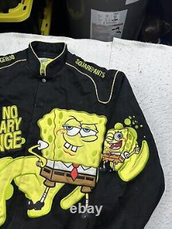 Vintage Men's Jeff Hamilton SpongeBob SquarePants NASCAR Racing Jacket Size M