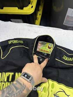 Vintage Men's Jeff Hamilton SpongeBob SquarePants NASCAR Racing Jacket Size M