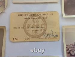 Vintage NASCAR Annual License Race Used Rare 1966 67 68 Framed with photos