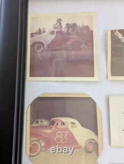 Vintage NASCAR Annual License Race Used Rare 1966 67 68 Framed with photos