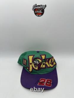 Vintage NASCAR Batman Vs Joker Dale Showdown Race Youth Snapback Hat Cap Chase