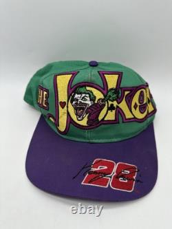 Vintage NASCAR Batman Vs Joker Dale Showdown Race Youth Snapback Hat Cap Chase