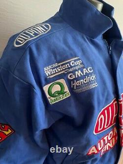 Vintage NASCAR Chase Authentics Blue Jeff Gordon DuPont Superman Racing Jacket