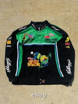 Vintage NASCAR Chase JH Designs Honey Smacks Kyle Busch #5 Racing Jacket Mens 2X
