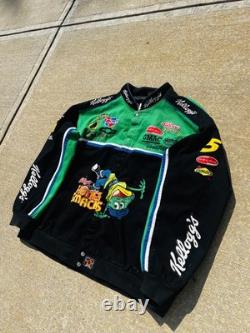 Vintage NASCAR Chase JH Designs Honey Smacks Kyle Busch #5 Racing Jacket Mens 2X