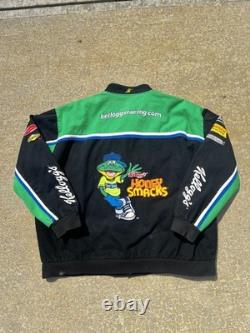 Vintage NASCAR Chase JH Designs Honey Smacks Kyle Busch #5 Racing Jacket Mens 2X