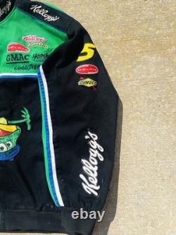 Vintage NASCAR Chase JH Designs Honey Smacks Kyle Busch #5 Racing Jacket Mens 2X