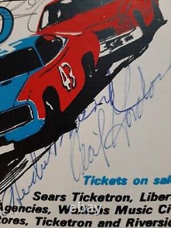 Vintage NASCAR DRIVER AUTOGRAPHS Personally OBTAINED AT RIVERSIDE RACEWAY 1974