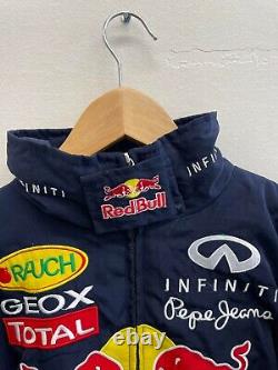 Vintage NASCAR Infiniti Dale Earnhardt Jr REDBULL Cotton Racing Jacket sz XXL