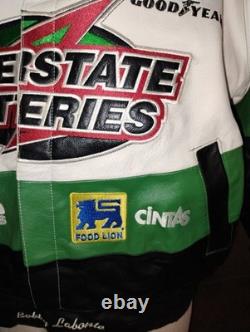 Vintage NASCAR Jacket Men's Lg Jeff Hamilton Interstate Racing Bobby Labonte