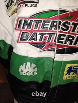 Vintage NASCAR Jacket Men's Lg Jeff Hamilton Interstate Racing Bobby Labonte