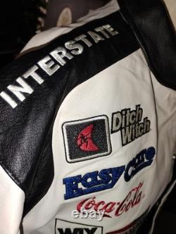 Vintage NASCAR Jacket Men's Lg Jeff Hamilton Interstate Racing Bobby Labonte