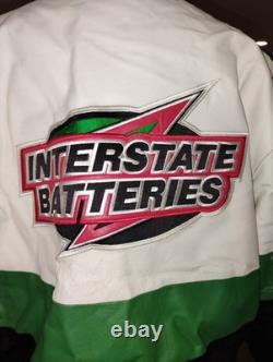 Vintage NASCAR Jacket Men's Lg Jeff Hamilton Interstate Racing Bobby Labonte