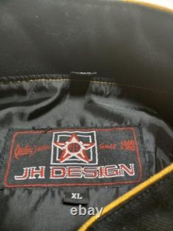 Vintage NASCAR Jacket Mens XL Yellow Black Matt Kenseth DeWALT Racing JH Design