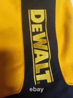 Vintage NASCAR Jacket Mens XL Yellow Black Matt Kenseth DeWALT Racing JH Design
