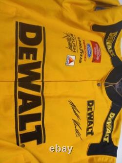 Vintage NASCAR Jacket Mens XL Yellow Black Matt Kenseth DeWALT Racing JH Design