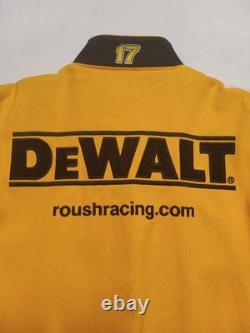 Vintage NASCAR Jacket Mens XL Yellow Black Matt Kenseth DeWALT Racing JH Design