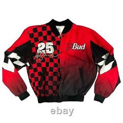 Vintage NASCAR Ken Schrader #25 Budweiser Racing Lightweight Jacket