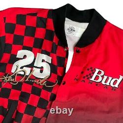 Vintage NASCAR Ken Schrader #25 Budweiser Racing Lightweight Jacket