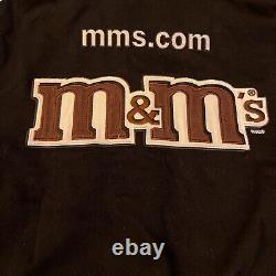 Vintage NASCAR M&M Racing Jacket Twill #38 Elliot Sadler Black Size Youth XL
