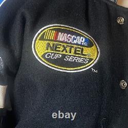 Vintage NASCAR Nextel Cup Series Leather Racing Jacket Reversible Size Med MINT
